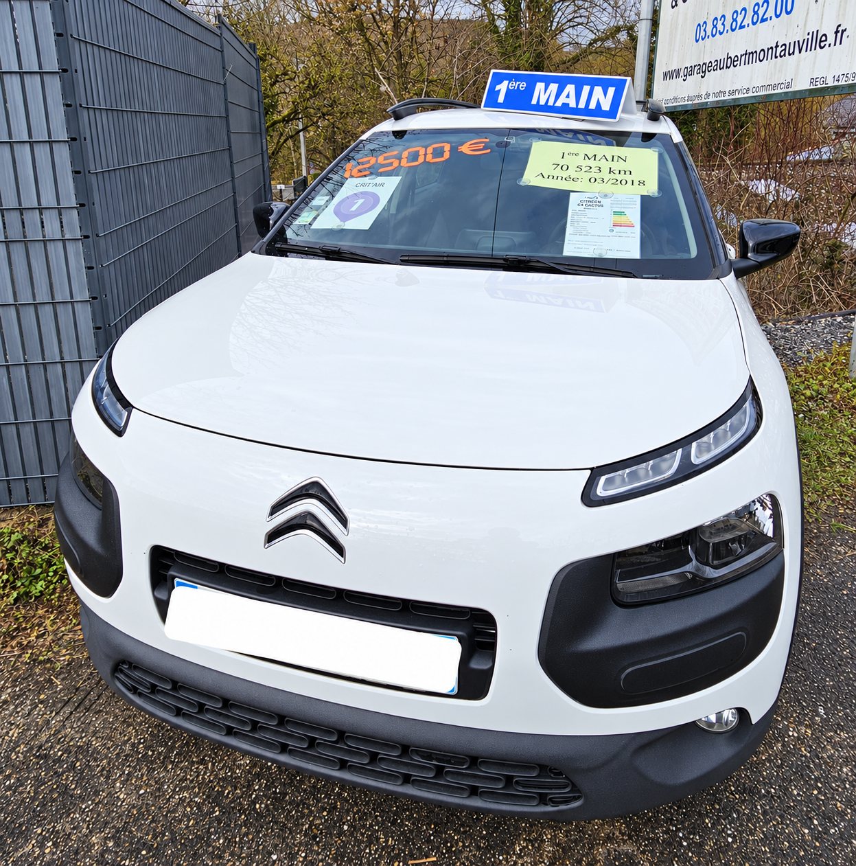 Citroën C4 Cactus blanche d’occasion essence.